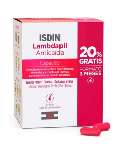 ISDIN PACK LAMBDAPIL ANTICAIDA, 180 CÁPSULAS