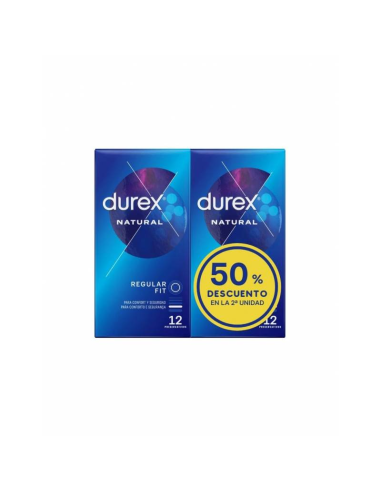 PACK DUREX PRESERVATIVOS NATURAL, 12 + 12 UDS.