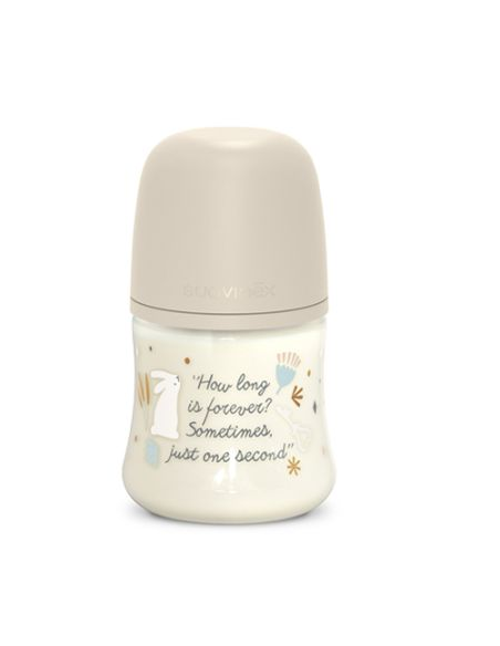 SUAVINEX BIBERON PREMIUM POLIAMIDA DE FLUJO LENTO CON TETINA FISIOLOGICA SX PRO + 0 M, 150 ML