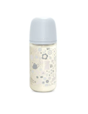 SUAVINEX BIBERON VIDRIO DE FLUJO MEDIO (M) CON TETINA FISIOLOGICA SX PRO + 3 M, 240 ML