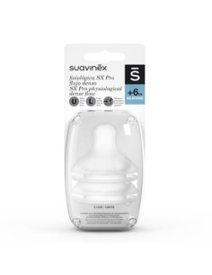 SUAVINEX TETINA FISIOLÓGICA SX PRO DE SILICONA FLUJO...