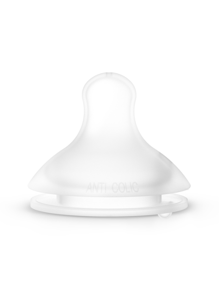 SUAVINEX TETINA FISIOLÓGICA SX PRO DE SILICONA FLUJO DENSO (L) + 6 M, 2 UDS. TALLA UNICA