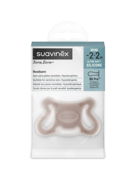 SUAVINEX CHUPETE ZERO-ZERO TETINA FISIOLOGICA SX PRO -2-2 M 1 UD, TONO DEEP