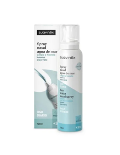 SUAVINEX SPRAY NASAL AGUA DE MAR ISO ALOE +3 AÑOS, 120 ML