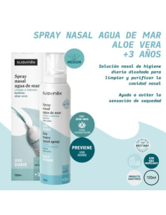 SUAVINEX SPRAY NASAL AGUA DE MAR ISO ALOE +3 AÑOS, 120 ML 2