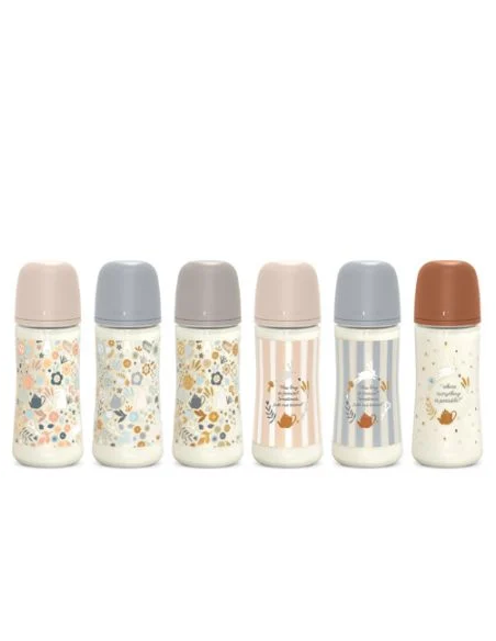 SUAVINEX BIBERÓN PREMIUM POLIAMIDA DE FLUJO DENSO (L) CON TETINA FISIOLOGICA SX PRO + 6 M, 360 ML