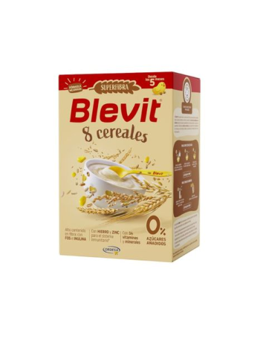 BLEVIT SUPER FIBRA 8 CEREALES, 500 GR