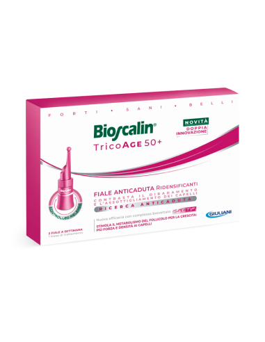 BIOSCALIN TRICOAGE 50+, 8 AMPOLLAS DE 3,5 ML