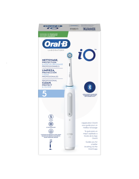 ORAL-B IO 5 CEPILLO ELECTRICO BLANCO CON 1 RECAMBIO