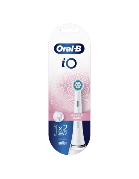 ORAL-B IO RECAMBIOS GENTLE CARE EN BLANCO, 2 CABEZALES