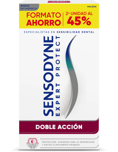 Dentífrico Doble Acción Sensodyne Expert 2x75 ml (2ª ud 45% Dto)