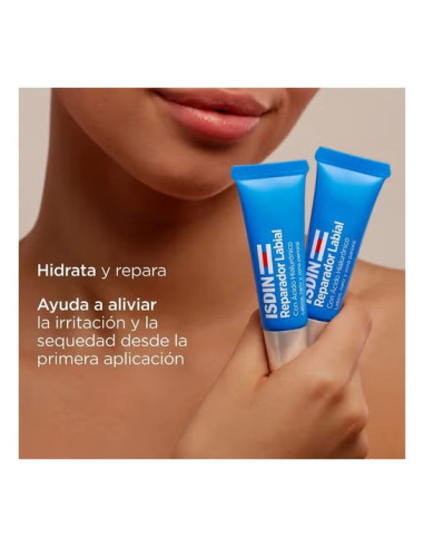 Fluido Labial Reparador ISDIN con Ácido Hialurónico 10ml