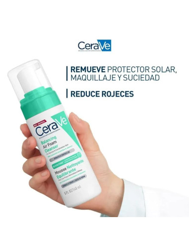 CERAVE LIMPIADOR AIR FOAM REQUILIBRANTE, 148 ML