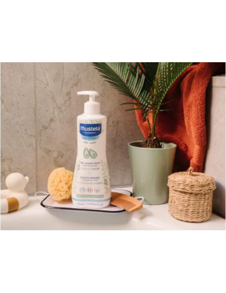 Gel Suave de Baño Mustela con Aguacate BIO 500 ml