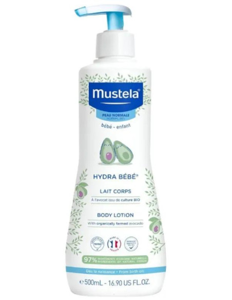 Leche Corporal Bio de Aguacate Mustela Hydra-Bebé 500 ml