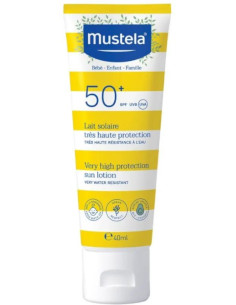 Leche Solar SPF50+ Muy Alta Protección para Cara Mustela...