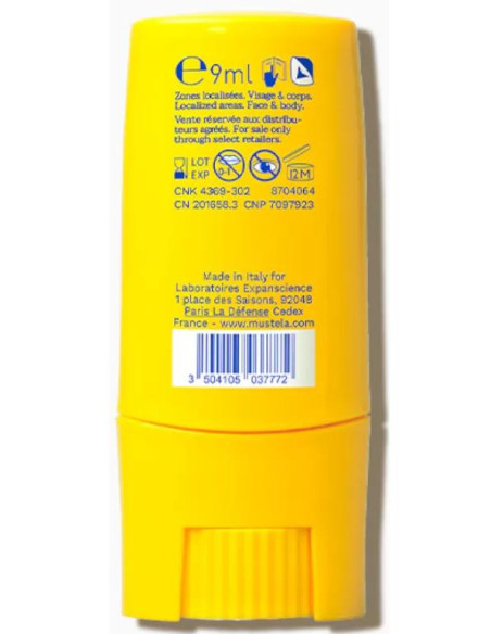 Stick Solar Familiar SPF50 9 ml de Mustela
