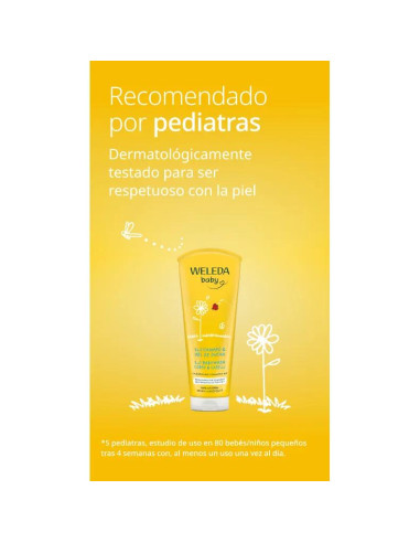 Champú y Gel de Ducha de Caléndula Weleda Baby...