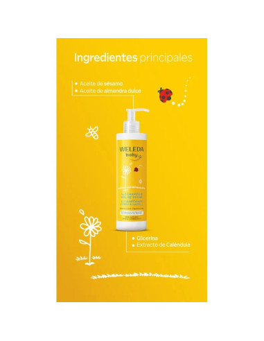Champú y Gel de Ducha Caléndula para Bebés...