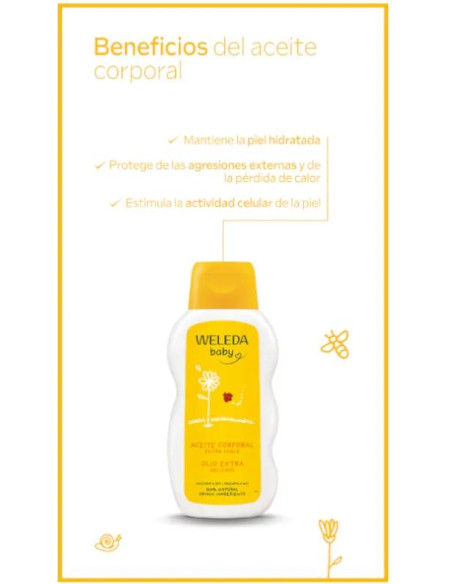 Aceite Corporal de Caléndula Weleda Baby 200 ml