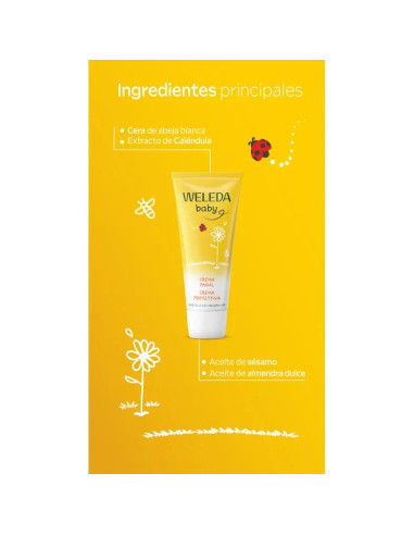 Crema de Pañal Caléndula para Bebé Weleda 75 ml