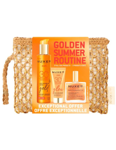 Nuxe Sun Aceite Solar Gold 150 ml SPF30 + Fluido Solar Glow 40 ml SPF30 + Huile Prodigieuse Or 50 ml
