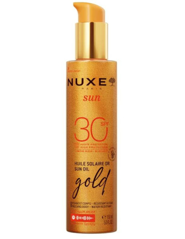 Nuxe Sun Aceite Solar Gold 150 ml SPF30 + Fluido Solar Glow 40 ml SPF30 + Huile Prodigieuse Or 50 ml