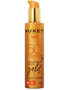 Aceite Bronceador Nuxe Sun Gold SPF50 para Rostro y Cuerpo 150 ml