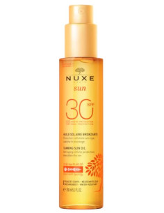 Aceite Bronceador SPF30 para Rostro y Cuerpo Nuxe Sun 150ml