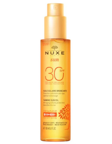 Aceite Bronceador SPF30 para Rostro y Cuerpo Nuxe Sun 150ml