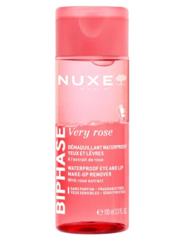 Desmaquillante Waterproof para Ojos y Labios Nuxe Very Rose 100 ml