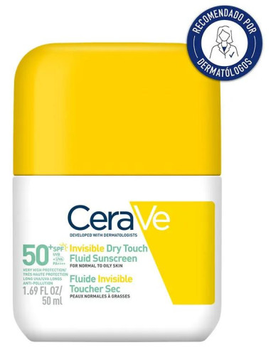 Fluido Protector Invisible CeraVe SPF50+ Oil...