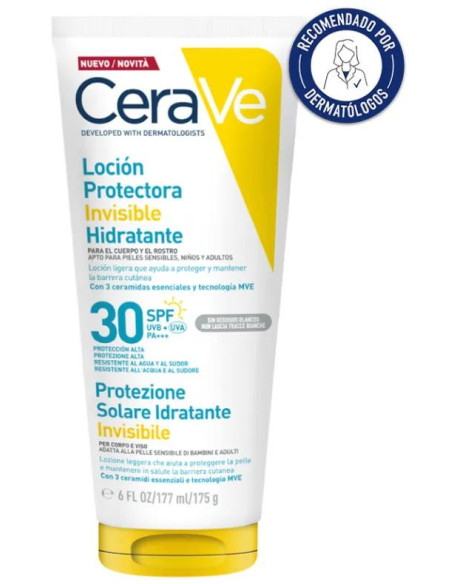 Loción Hidratante Invisible Protectora SPF30 CeraVe 177 ml