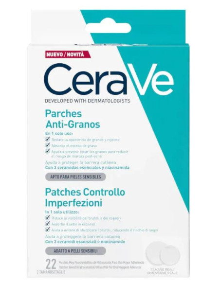 Parches Anti-Granos Cerave 22 uds