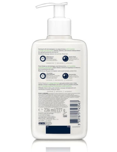 Limpiador Hidratante en Crema-Espuma CeraVe 236 ml
