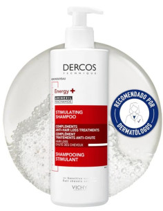 Champú Estimulante Energy+ Vichy Dercos Technique 400 ml...