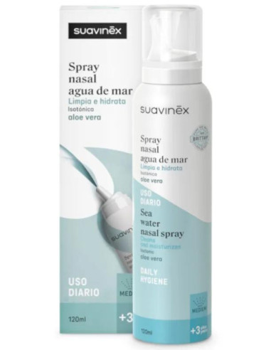 Spray Nasal Isotónico Suavinex con Aloe Vera - 120 ml +3 Años