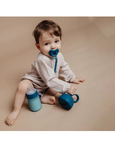 Portachupetes de Silicona Suavinex Colour Essence con Asa Ballad Blue