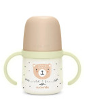 Biberón Beige Suavinex Wild&Free con Asas Brillantes 150 ml +6m