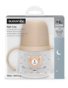 Biberón Beige Suavinex Wild&Free con Asas Brillantes 150 ml +6m