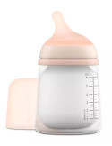 Biberón Suavinex Zero Zero Flujo Adaptable Mixta Lactancia Fair +0m 180 ml