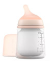 Biberón Suavinex Zero Zero Flujo Adaptable Mixta Lactancia Fair +0m 180 ml