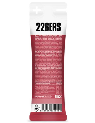 Gel de Alta Energía con Cafeína y Sabor a Cereza 76gr - 226ERS