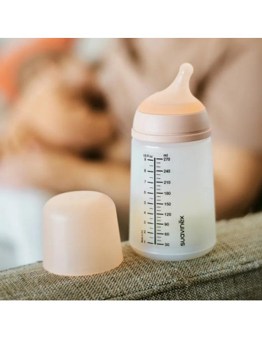 Biberón Anticólicos Suavinex Zero Zero Flujo Medio Light +3m 270 ml