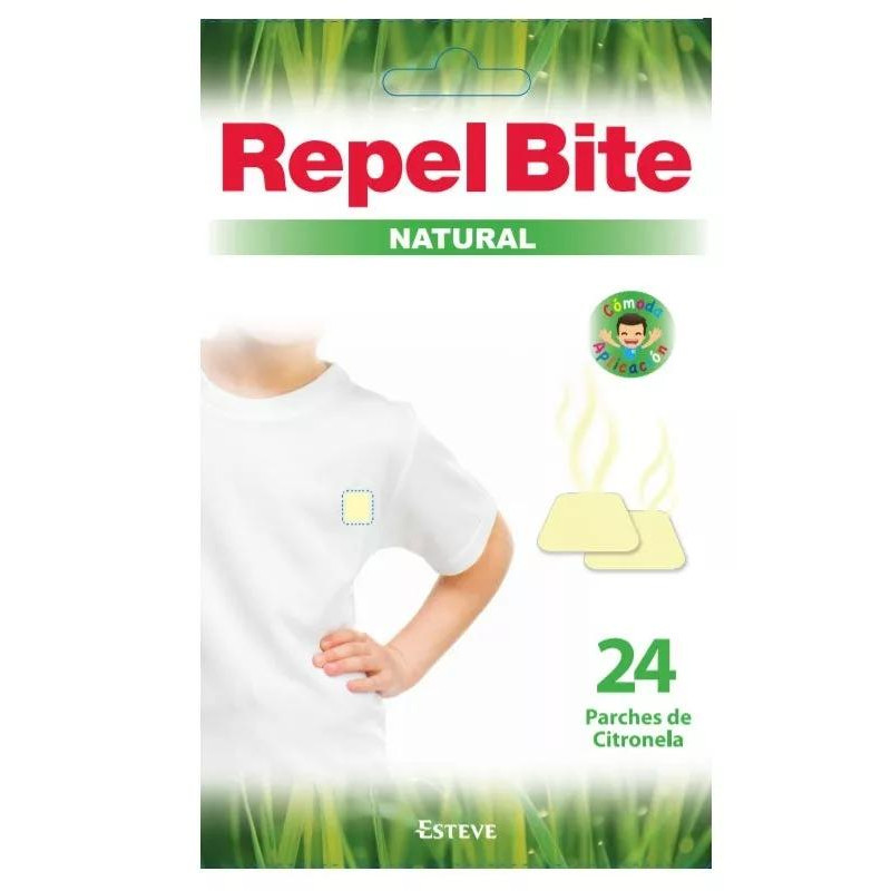 24 parches repelentes Repel Bite Natural