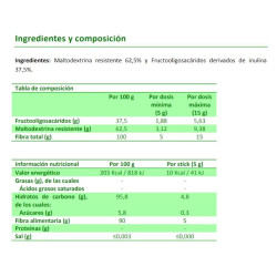 Fibra Casen en Polvo Sabor Neutro, 14 sticks de 5 g.