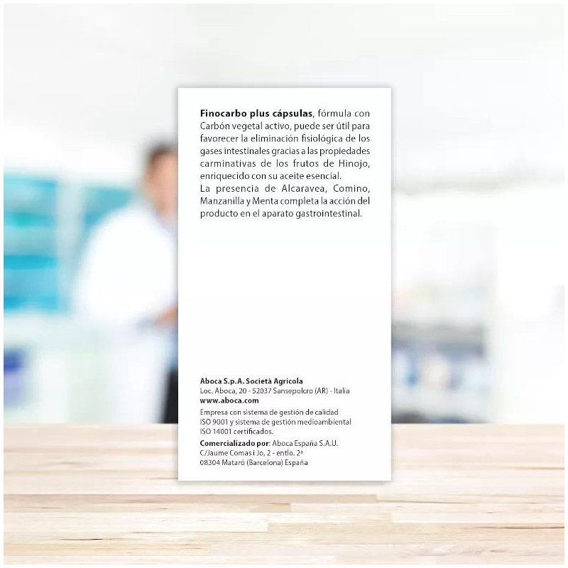 Cápsulas 50 de Gases Finocarbo Plus Aboca