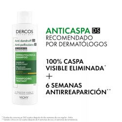 Champú Anticaspa Seca Vichy Dercos Technique 390 ml Hidrata y Calma el Cuero Cabelludo