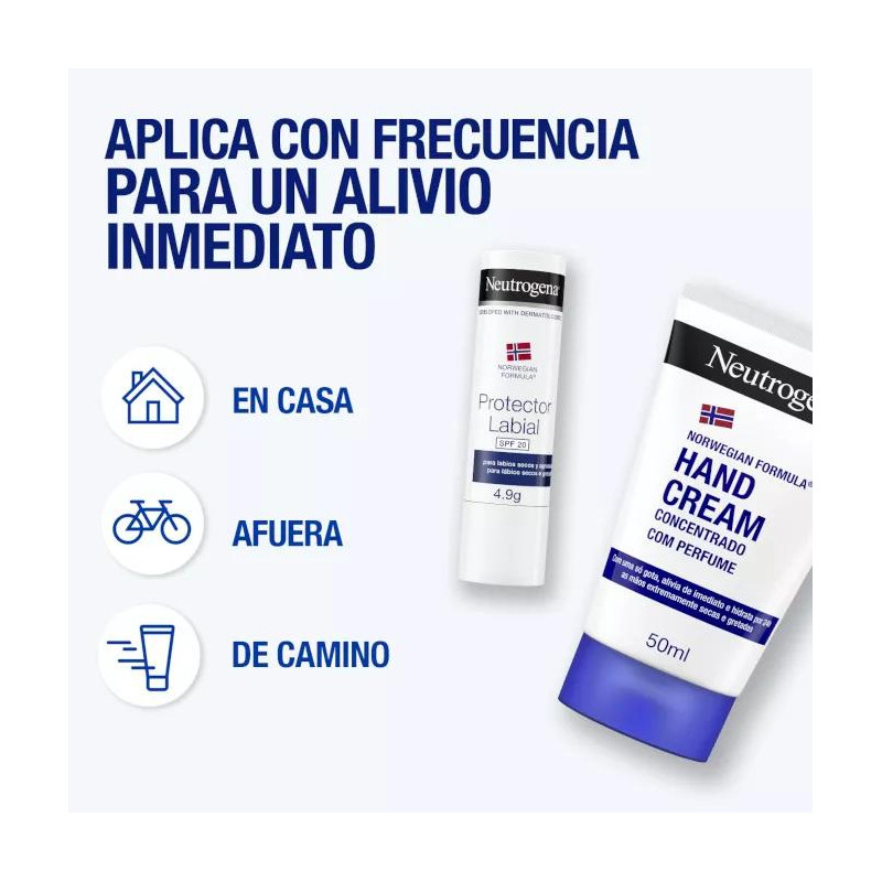 Crema de Manos Neutrogena Fórmula Noruega 50ml + Labial SPF 20