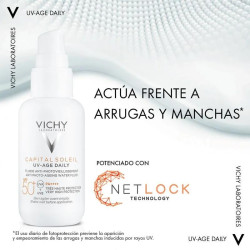 Vichy Capital Soleil Fluido Water SPF50+ 40 ml Previene Arrugas y Manchas